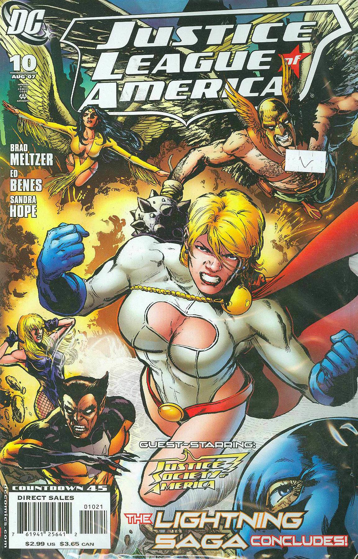 Justice League of America #10 (Variant Cover 2), August 2007 [Comic] [Jan 01,...