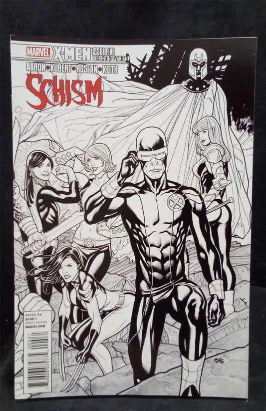 X-Men: Schism #5 X Print Cover 2011 Marvel Comics Comic Book
