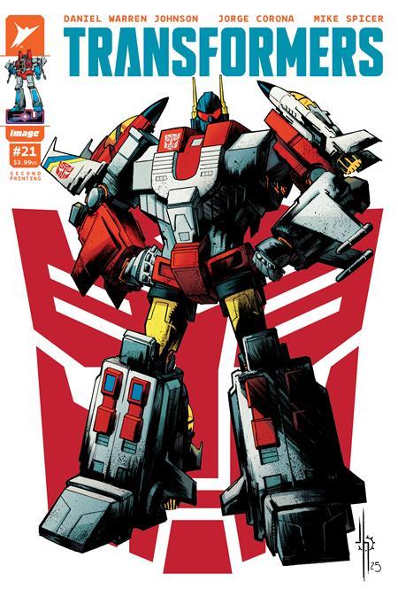 Transformers #21 2nd Ptg Cvr B Jason Howard Autobot Var Image Comics Comic Book