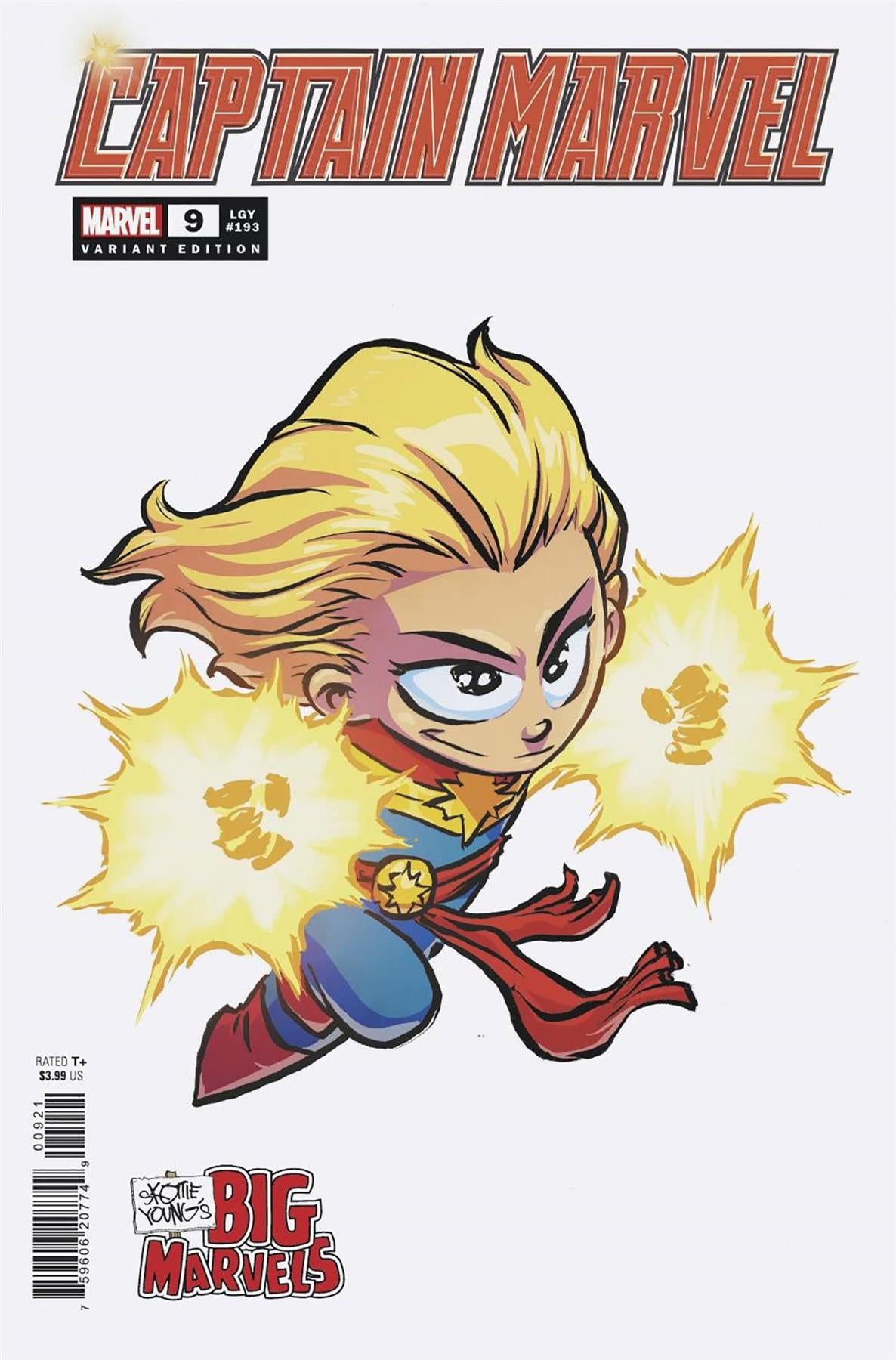 Captain Marvel #9 Skottie Young Big Marvel Var (Skottie Young Big Marvel Var) Marvel Prh Comic Book 2024