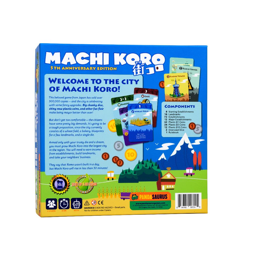 Machi Koro By Pandasaurus Board Game