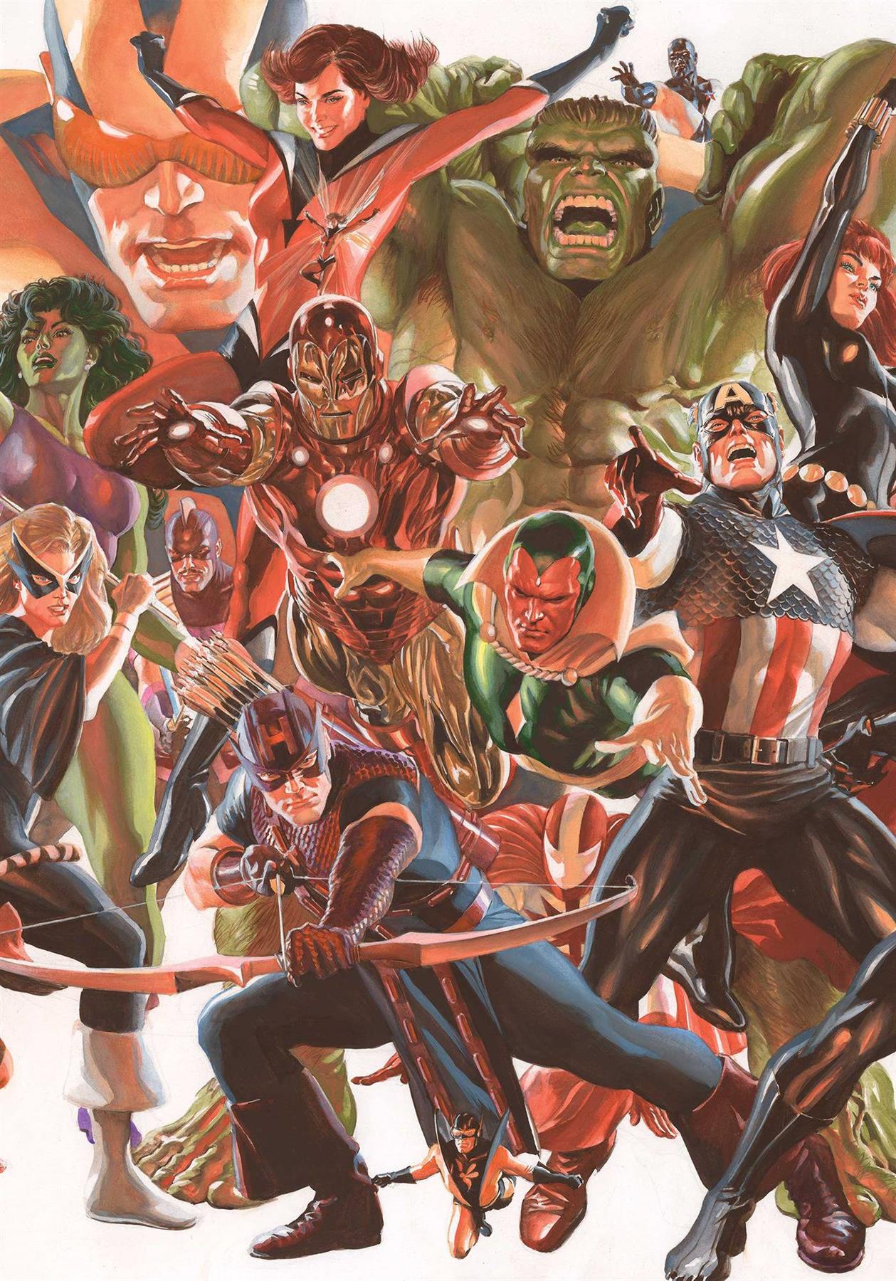 Avengers #4 Ross Connecting Avengers Part B Var Marvel Prh Comic Book