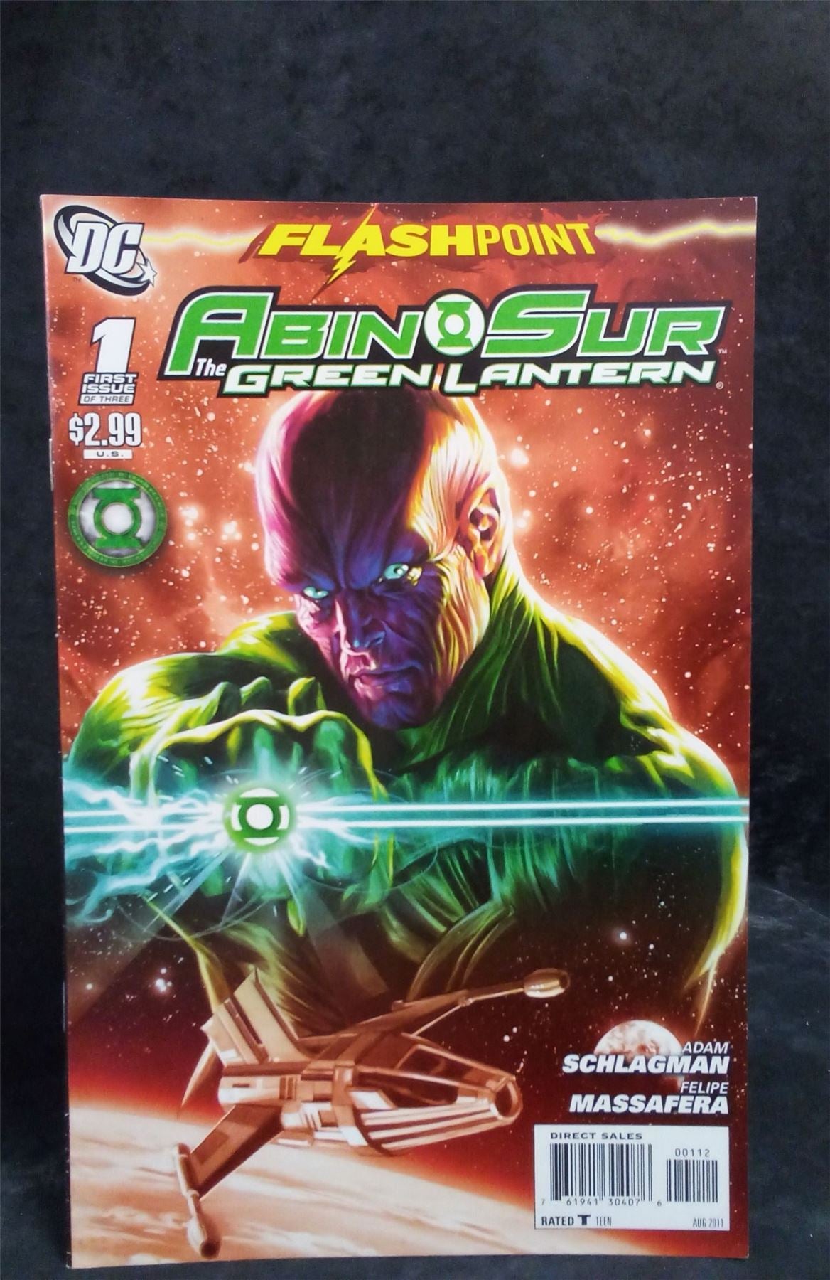 Flashpoint: Abin Sur - The Green Lantern #1 Second Print Cover 2011 DC Comics Comic Book