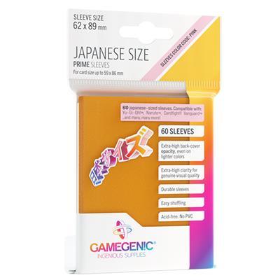 PRIME Japanese Sized Sleeves - Orange  TCG Gamegenic