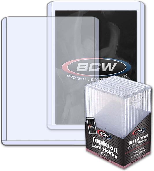 BCW Toploaders 3x4 168py