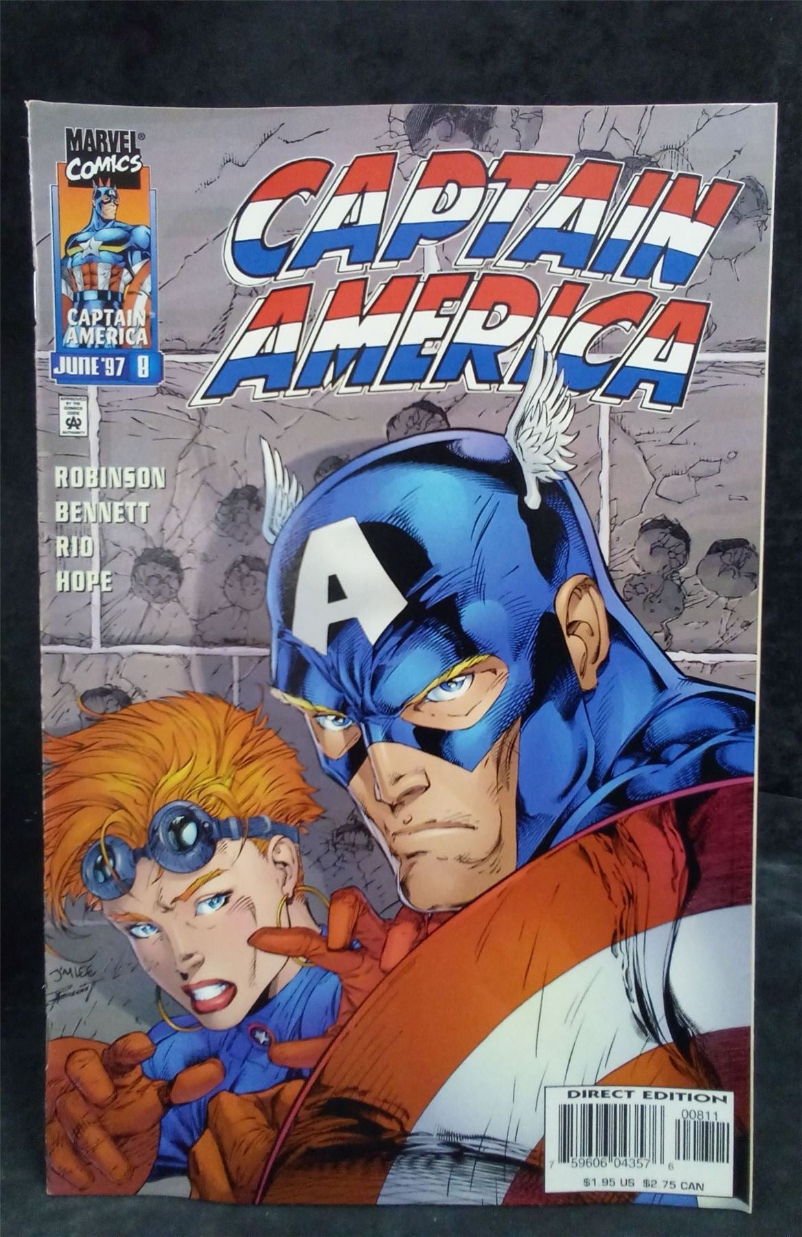 Captain America #8 Newsstand Edition 1997 Marvel Comics Comic Book