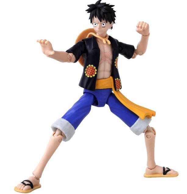 One Piece Anime Heroes Action Figure Monkey D. Luffy Dressrosa Version by Bandai Namco