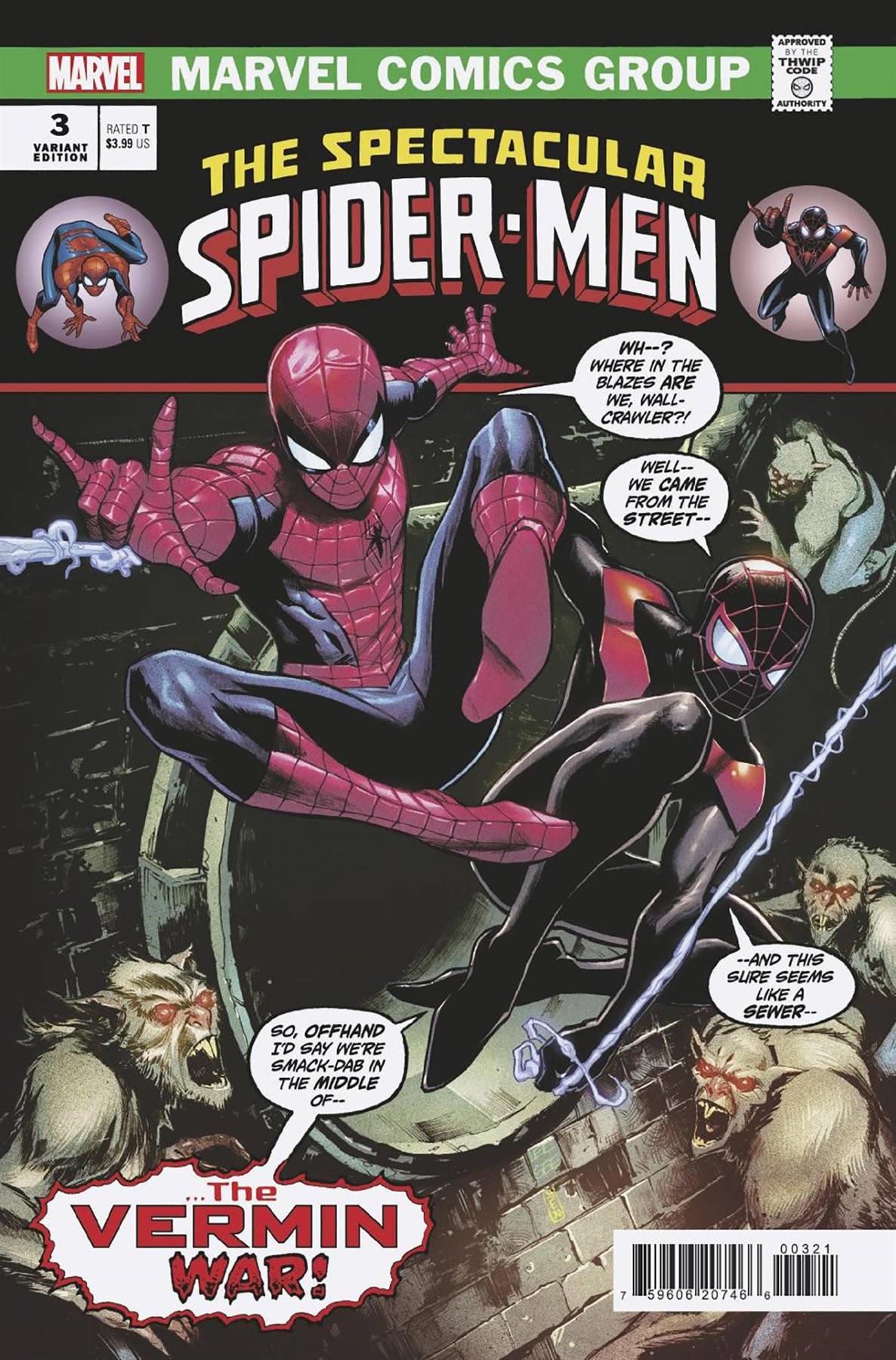 Spectacular Spider-men #3 Lee Garbett Homage Var (Lee Garbett Homage Var) Marvel Prh Comic Book 2024