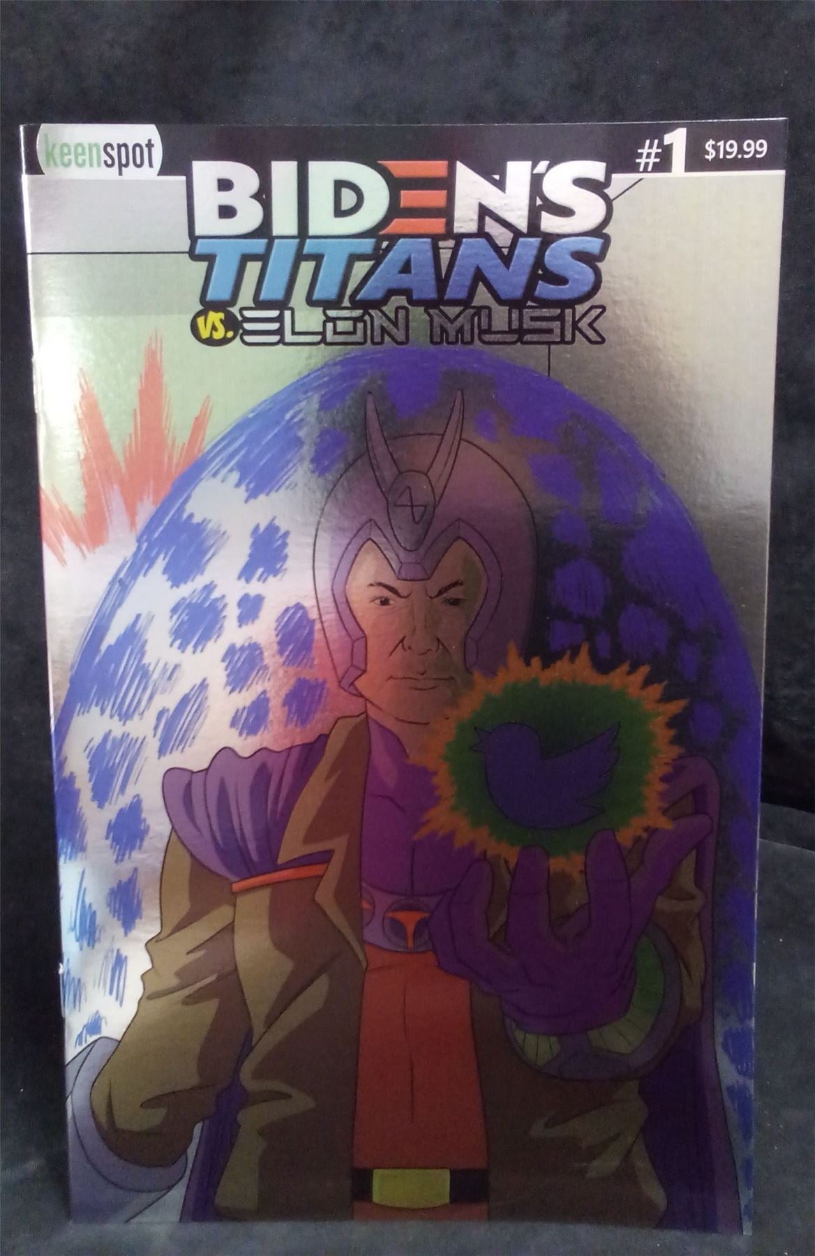 Biden's Titans vs. Skin Musk #1 Foil Variant 2023  Comic Book