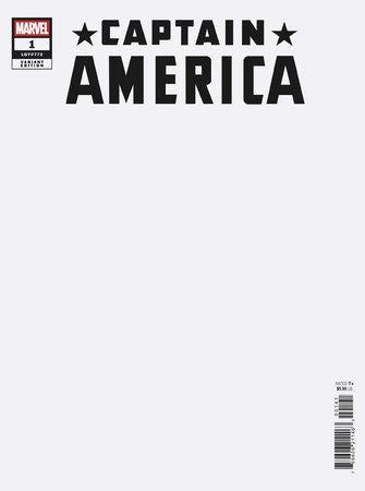 Captain America #1 Blank Cvr Var Blank Cvr Var Marvel Prh Comic Book 2025