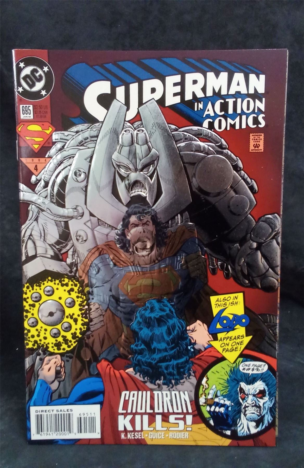Action Comics #695 Embossed Cover 1994 DC Comics Comic Book