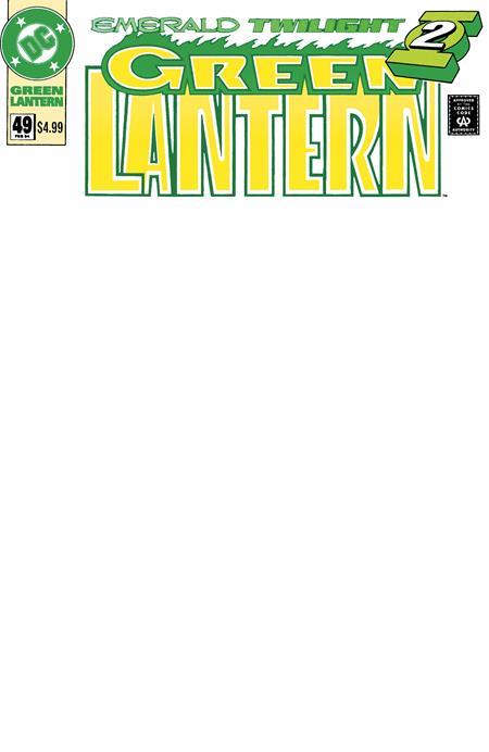 GREEN LANTERN #49 FACSIMILE EDITION CVR B BLANK CARD STOCK VAR DC Comics Comic Book 2026