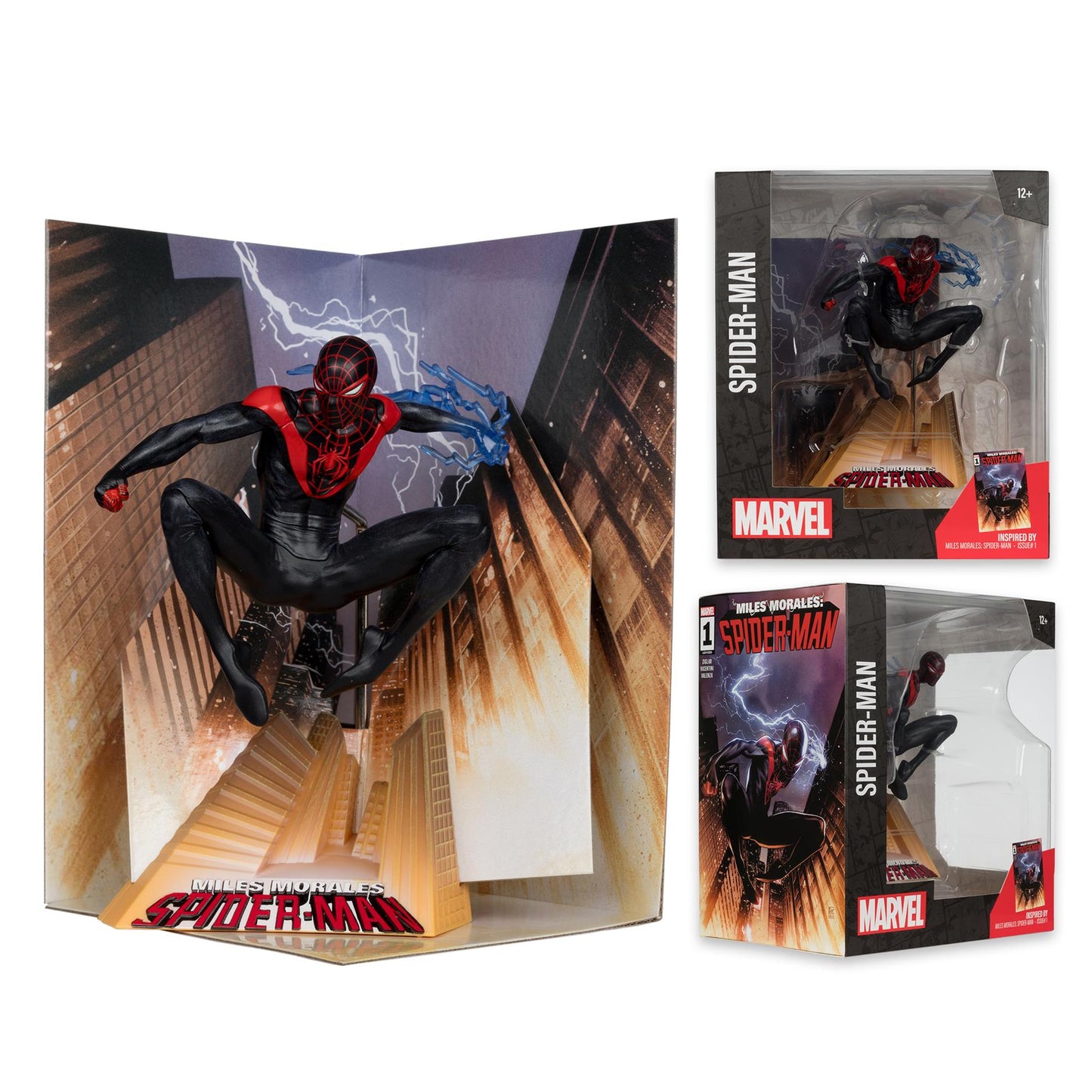 Mcfarlane Marvel Wv2 Miles Morales 1 1/10 Scale Fig (net) (c