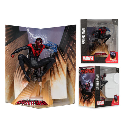 Mcfarlane Marvel Wv2 Miles Morales 1 1/10 Scale Fig (net) (c