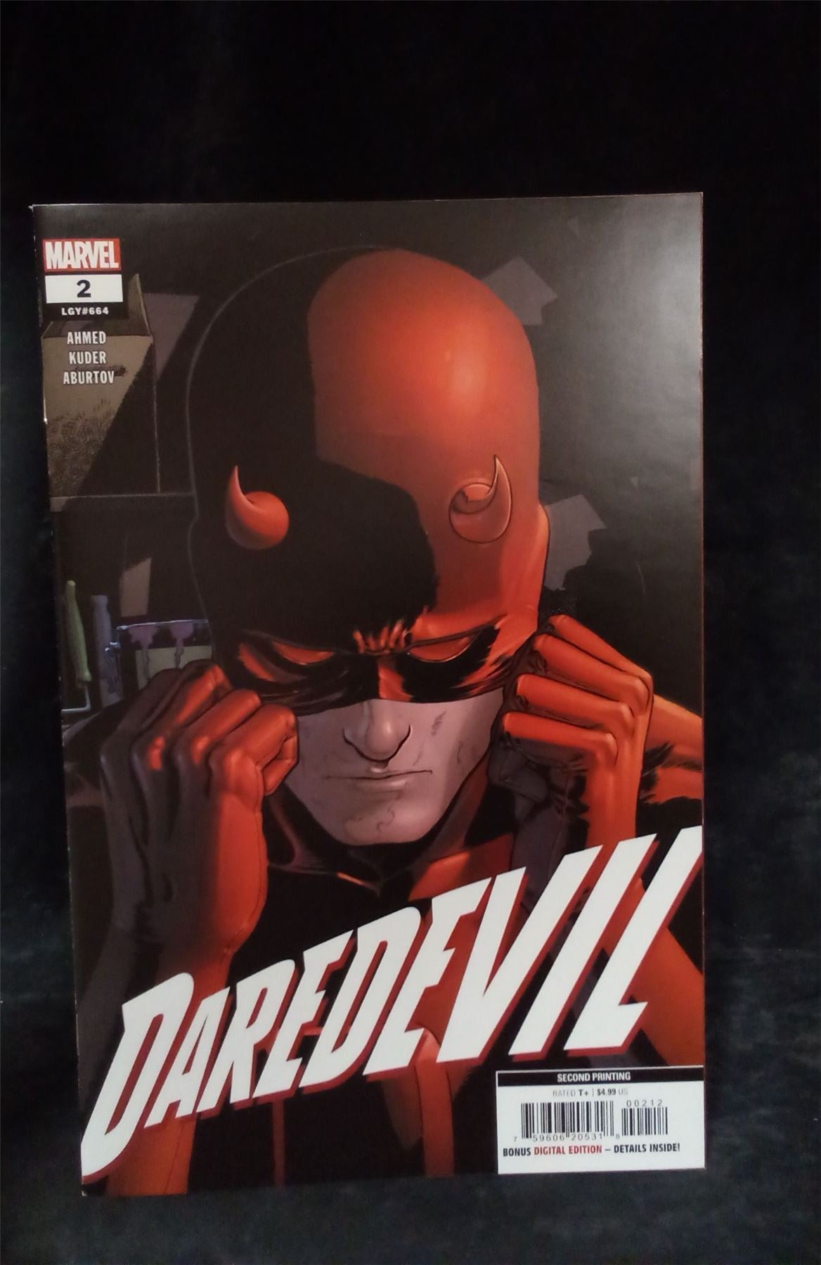 Daredevil #2 Second Print Cover 2023 Marvel Comics Comic Book