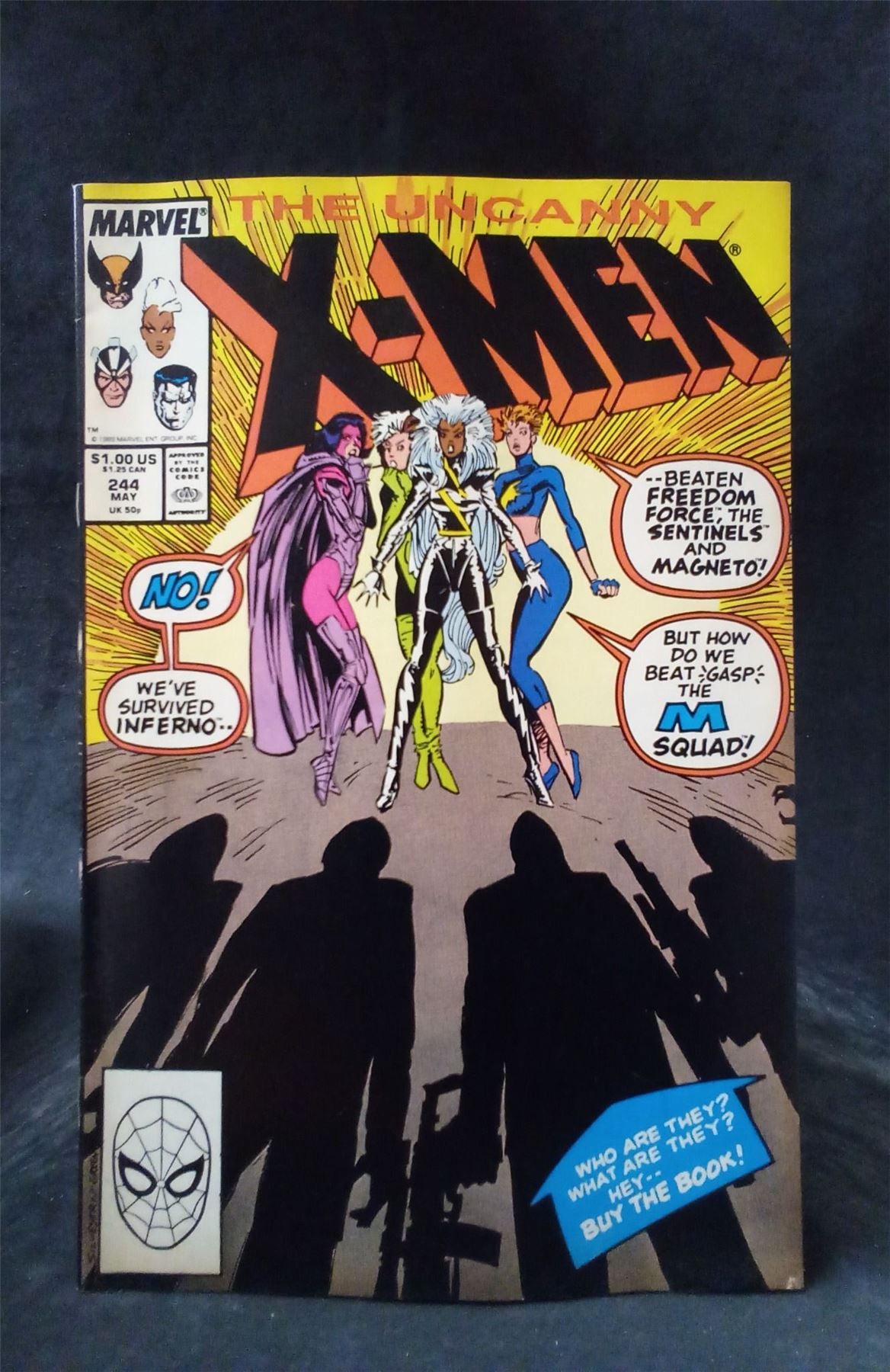 The Uncanny X-Men #244 1989 Marvel Comics Comic Book
