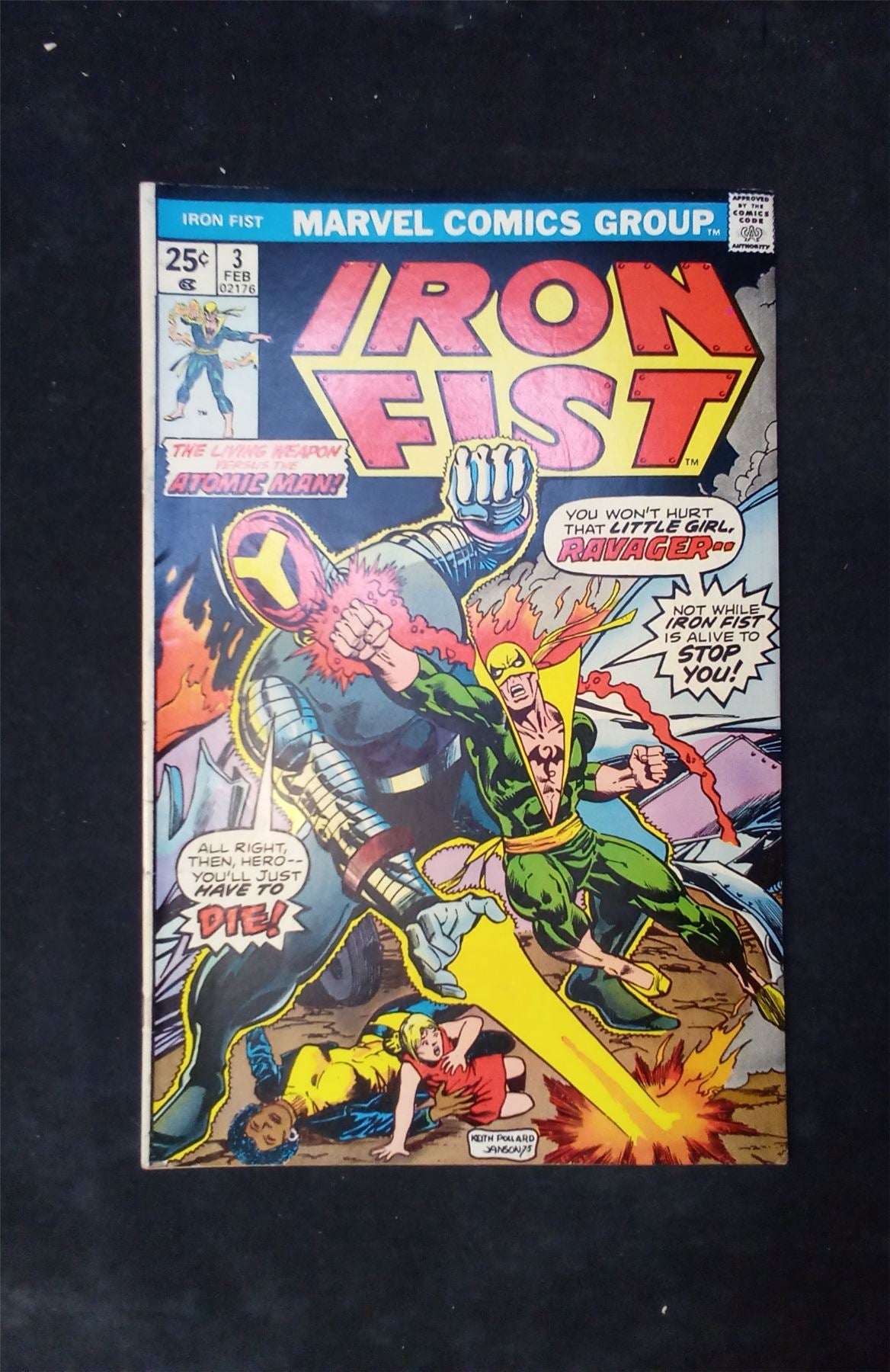 Iron Fist #3 1976 marvel Comic Book
