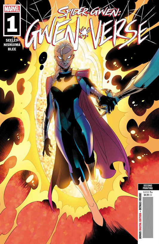 Spider-gwen Gwenverse #1 (of 5) 2nd Ptg Nishijima Var Marvel Prh Comic Book