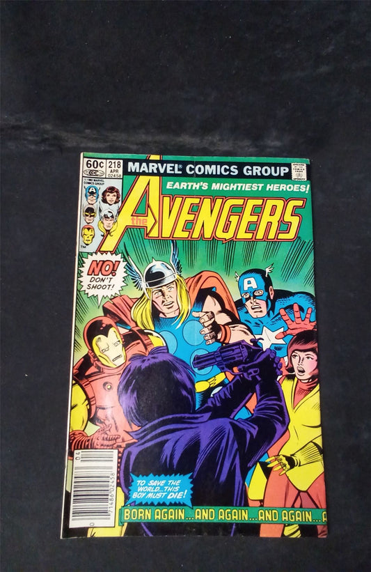 The Avengers #218 Newsstand Edition 1982 marvel Comic Book