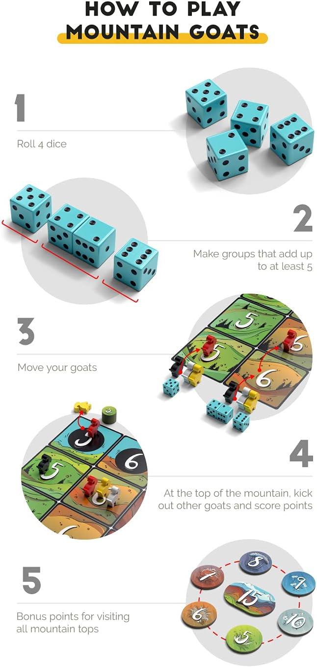 Mountain Goats By Allplay Board Game