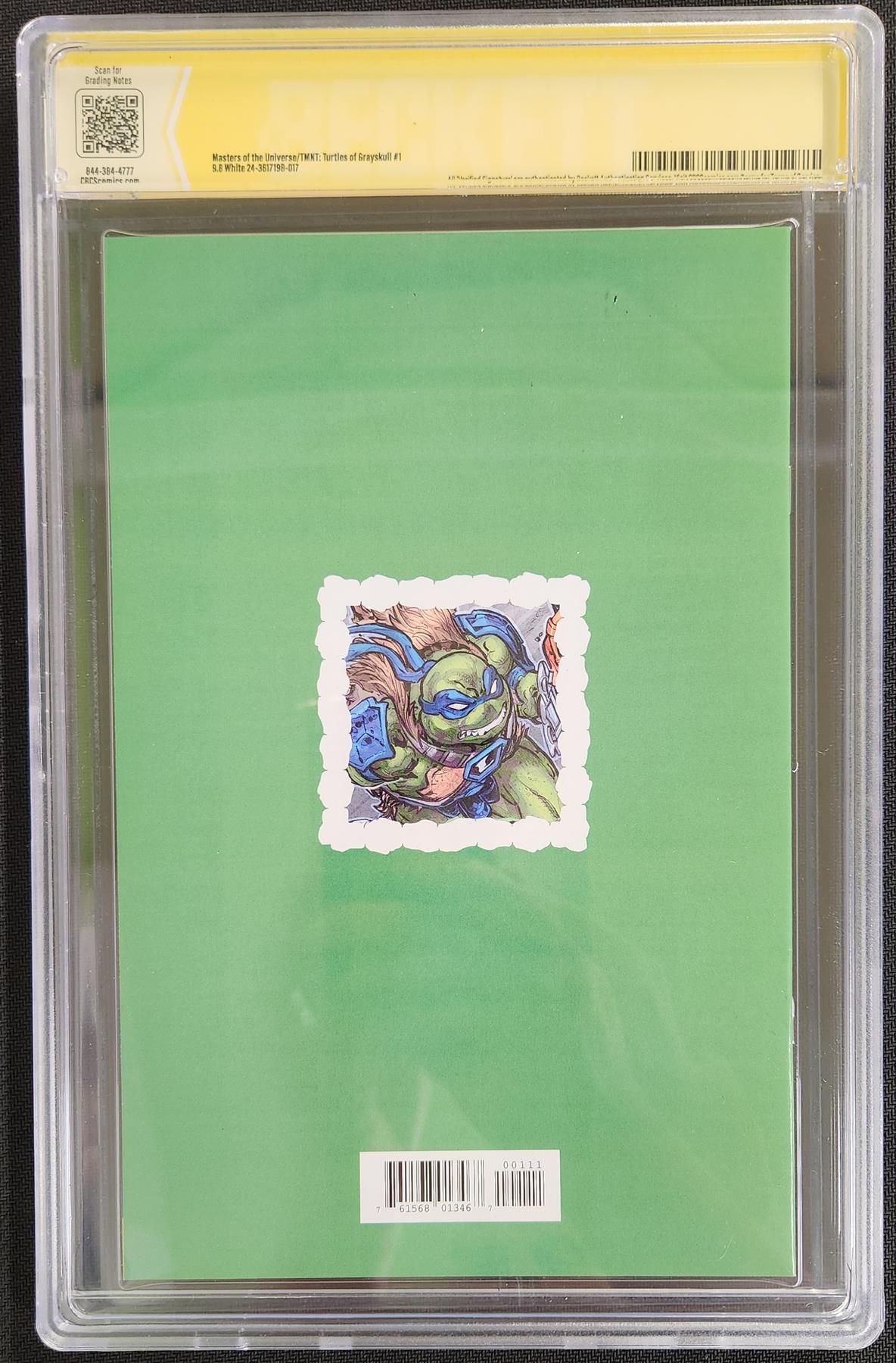 Turtles of Grayskull #1 Dark Horse 2024 CBCS Signature Series 9.8  Chris Campana Graded Comic Book