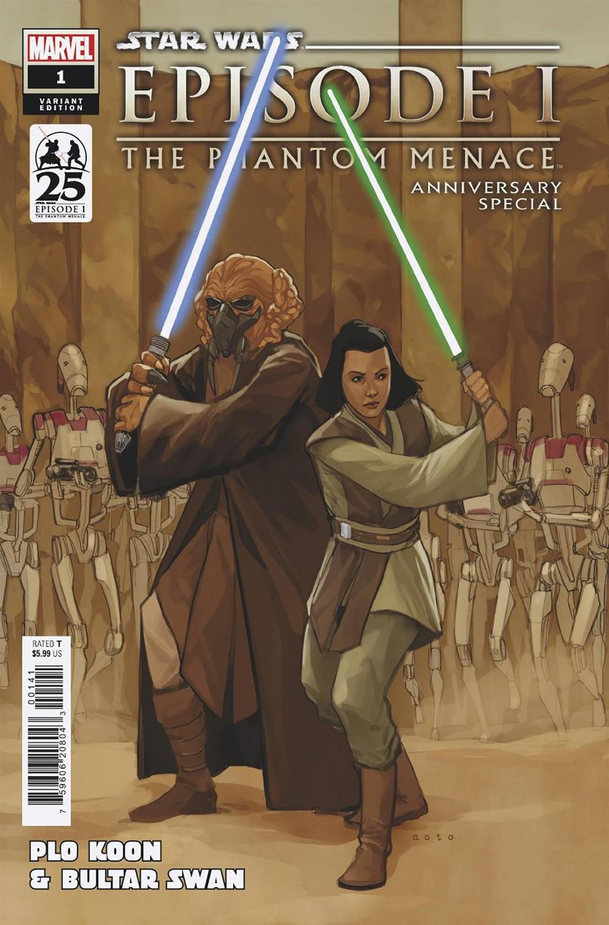 Star Wars Phantom Menace 25th Ann Special #1 Phil Noto Var Marvel Prh Comic Book () Marvel Prh Comic Book