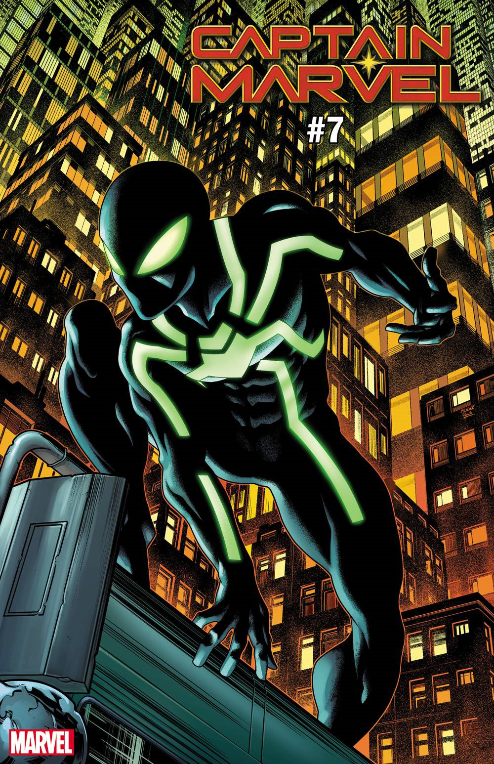 Captain Marvel #7 Mckone Spider-man Symbiote Suit Var (Mckone Spider-man Symbiote Suit Var) Marvel Comics Comic Book