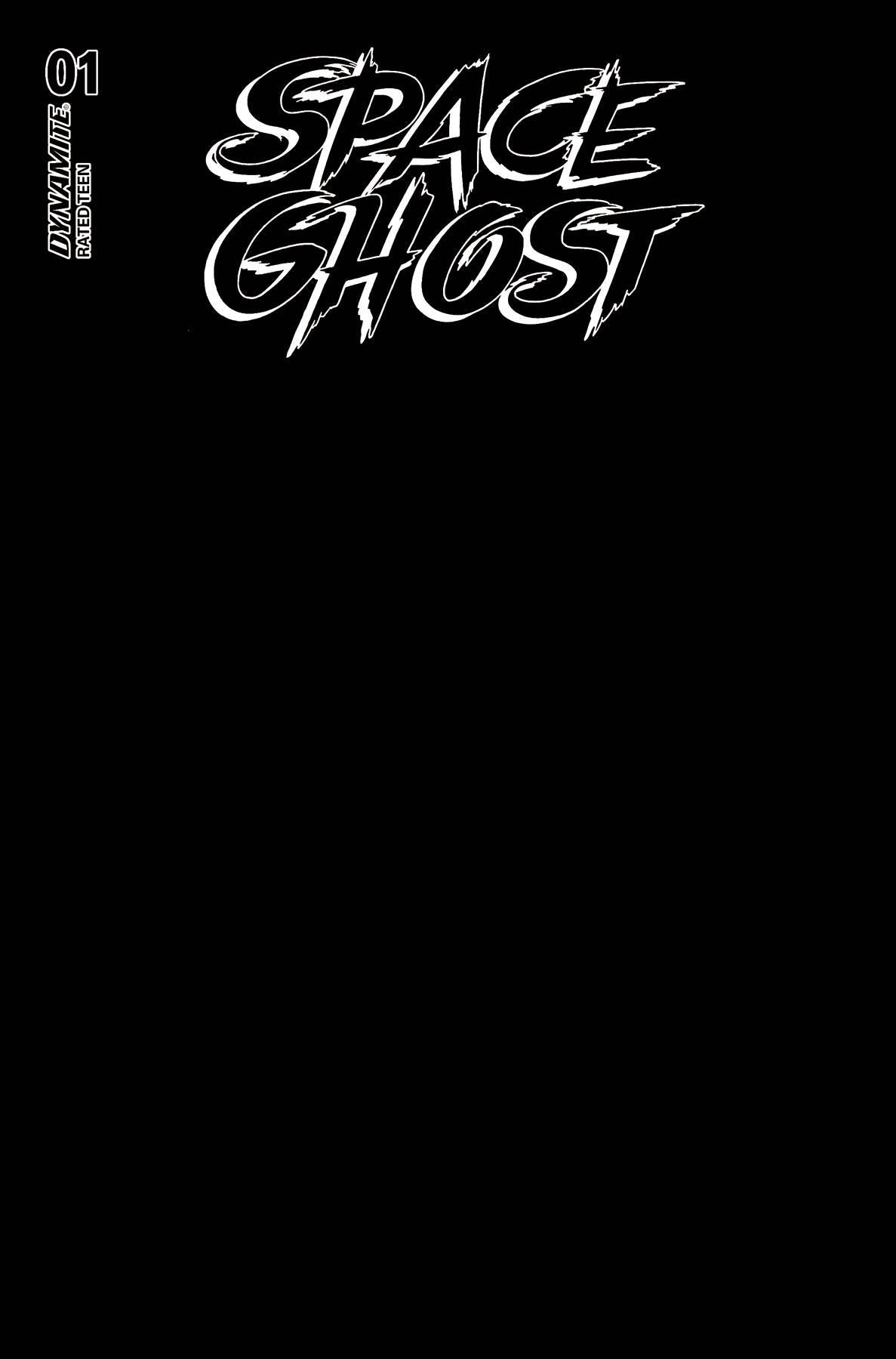 Space Ghost #1 Cvr E Blank Space Authentix Dynamite Comic Book