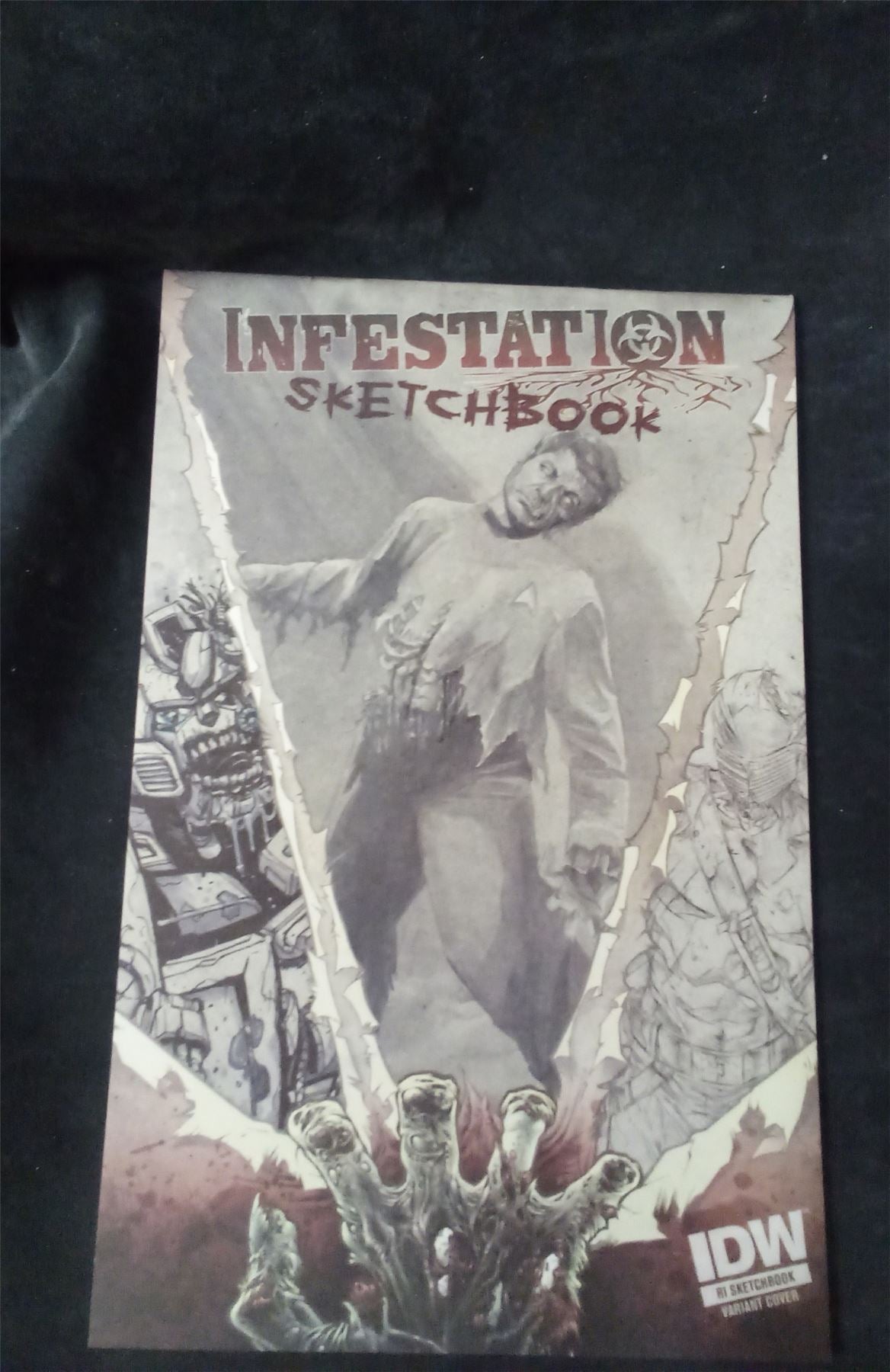 Infestation: Sketchbook RI:  Captain Kirk Variant 2011 IDW Comics Comic Book