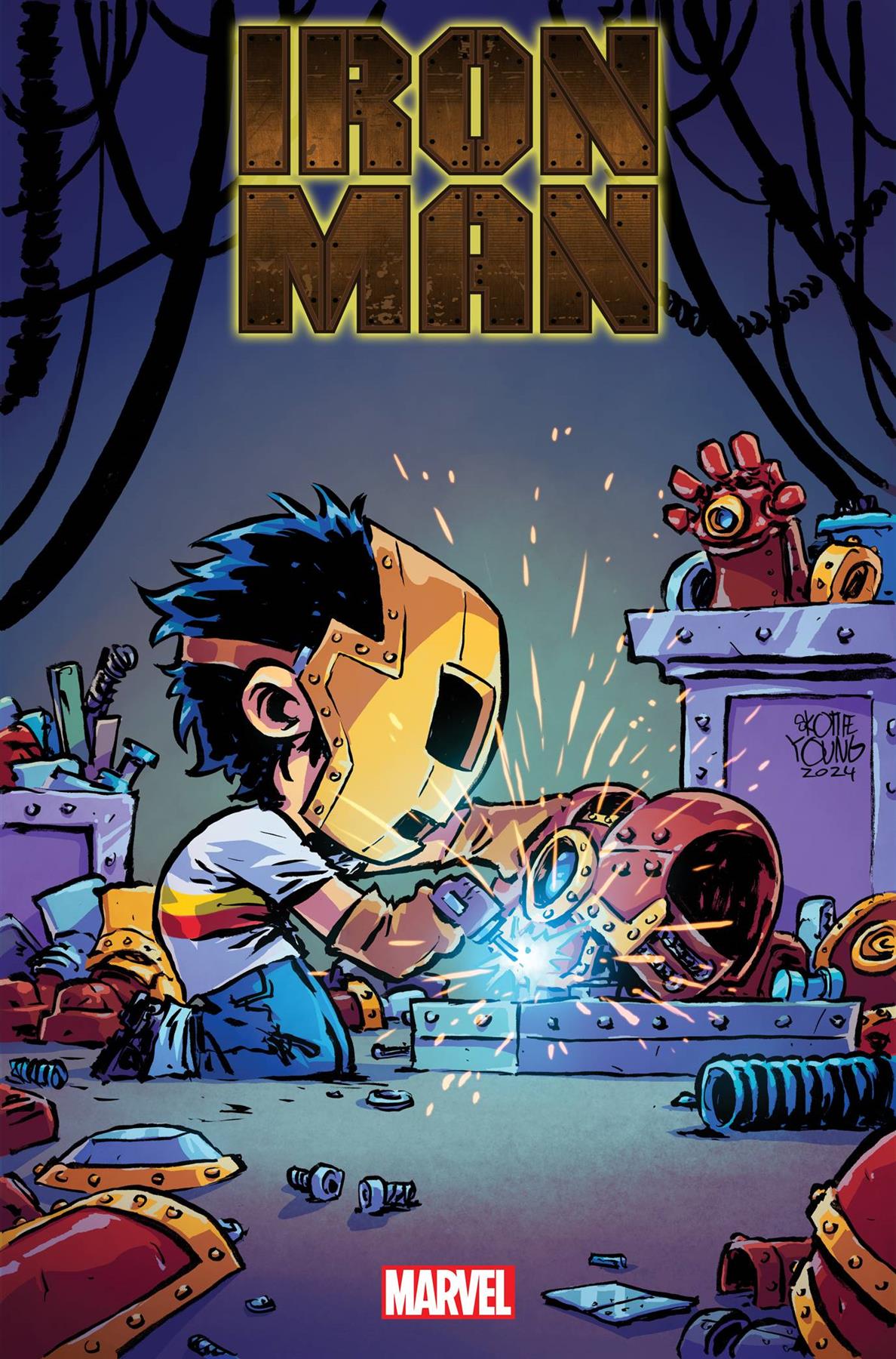 Iron Man #1 Skottie Young Var Skottie Young Var Marvel Prh Comic Book 2024