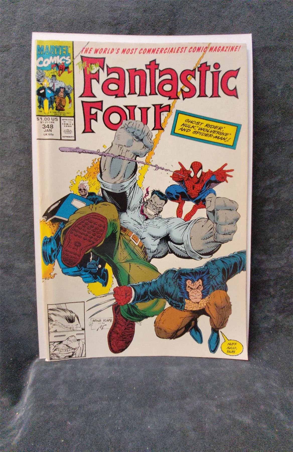 Fantastic Four #348 Direct Edition 1991 marvel Comic Book