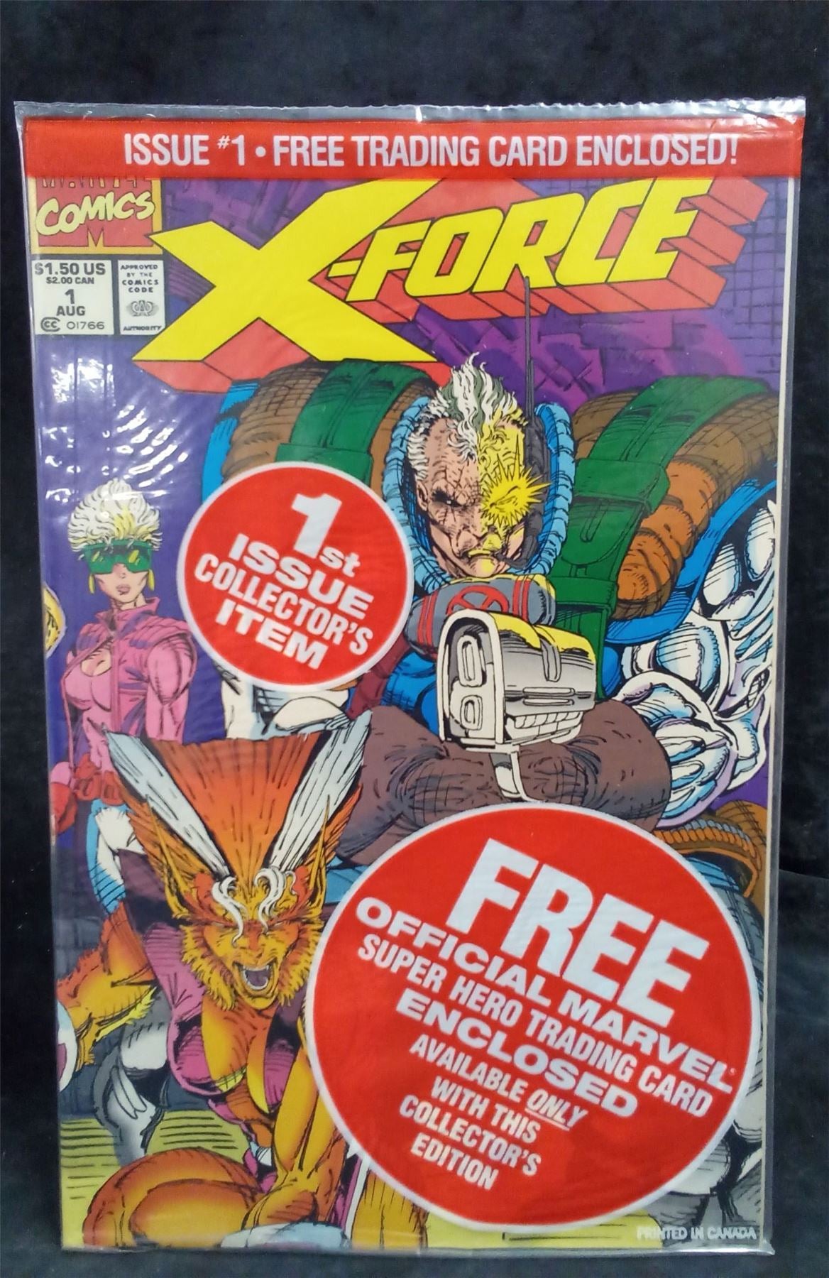 X-Force #1 *Sealed* w/ trading card 1991 Marvel Comics Comic Book