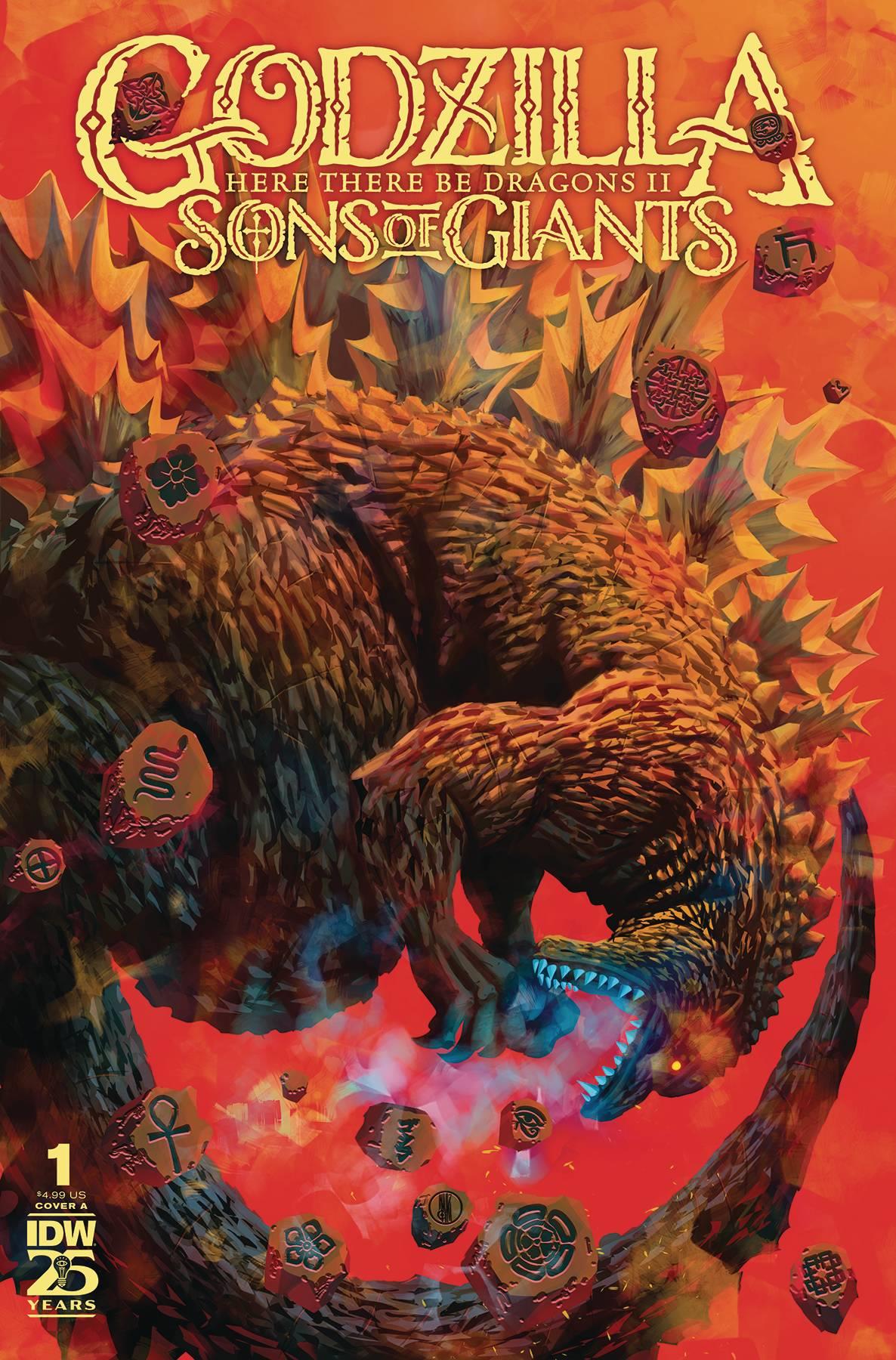 Godzilla Here There Be Dragons Ii Sons Of Giants #1 Cvr A Mi Idw-prh Comic Book