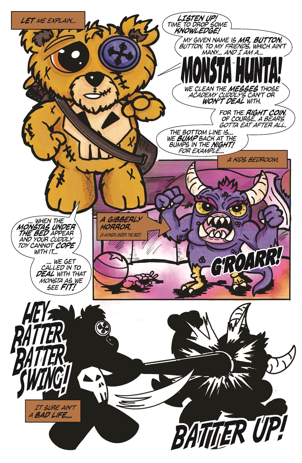 Let’s Hunt Monstas! No.1 in a Micro-Series of One Altworld Studios & Dreamscape Publishing Comic Book