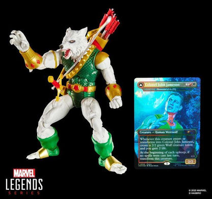 Spider-Man Marvel Legends Magic: The Gathering Man-Wolf 6-Inch Action Figure and Card by Hasbro