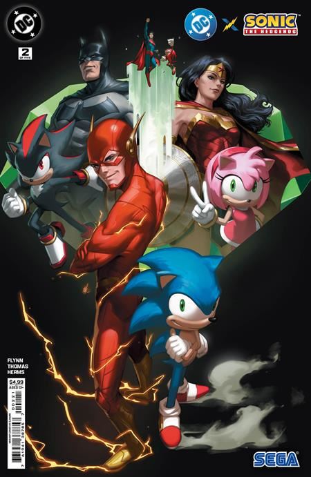 DC X SONIC THE HEDGEHOG #2 (OF 5) CVR B EJIKURE CARD STOCK VAR  DC Comics Comic Book 2025