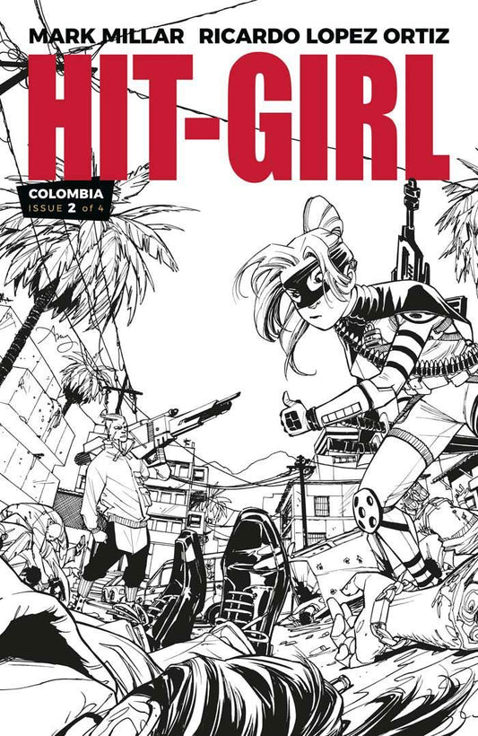 Hit-girl #2 Cvr B B&w Reeder (Cvr B B&w Reeder) Image Comics Comic Book