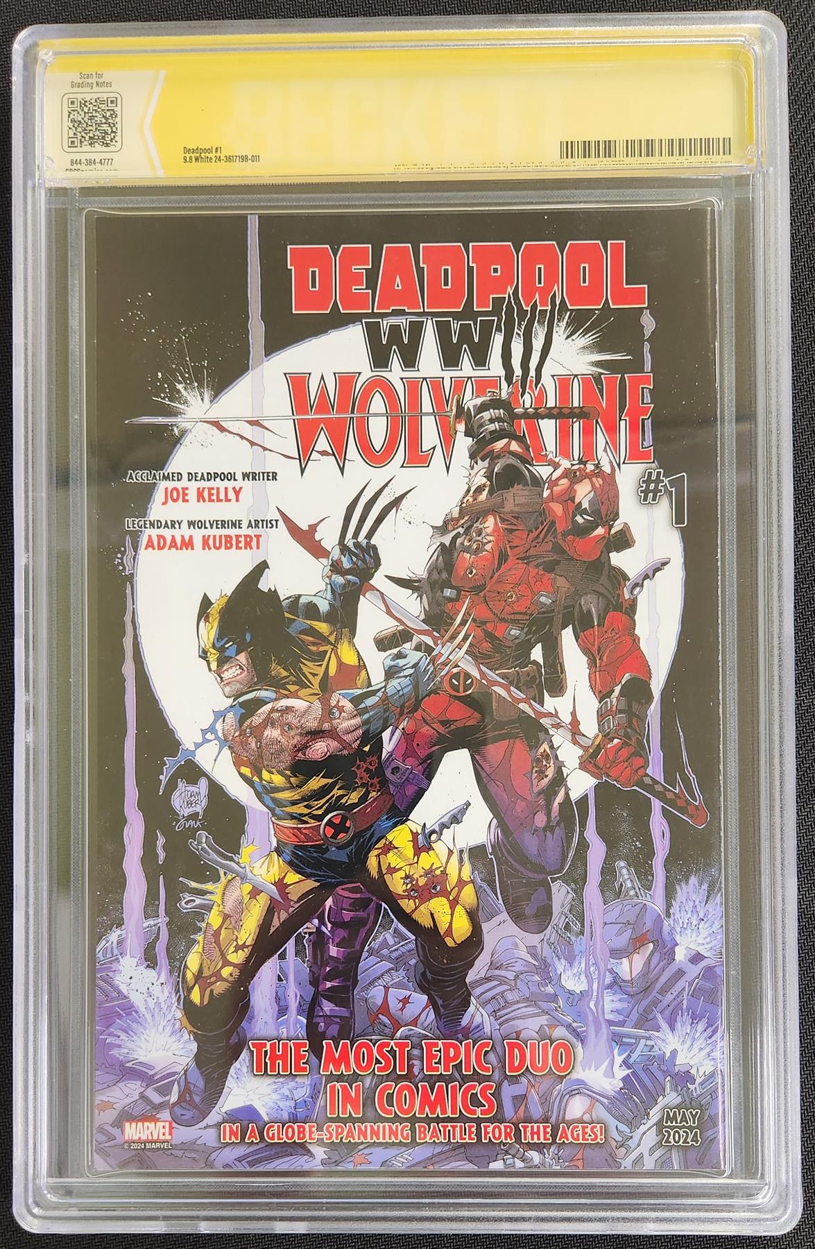 Deadpool #1 2nd Ptg Marvel 2024 CBCS Signature Series 9.8  Chris Campana Graded Comic Book