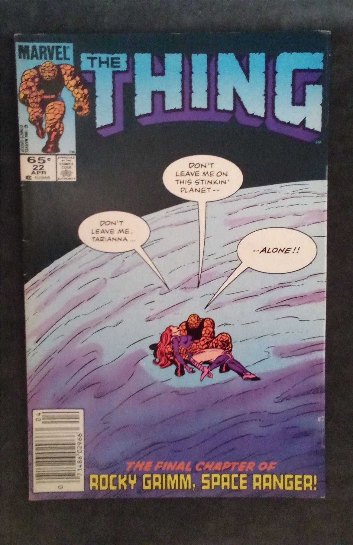 The Thing #22 1985 marvel Comic Book
