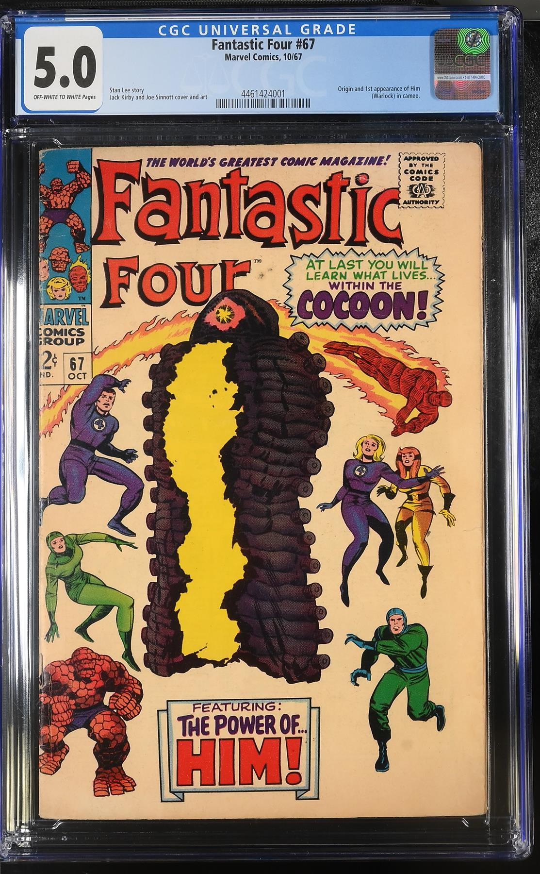 Fantastic Four #67 Marvel Comics 1967 CGC 5.0 Graded Comic Book