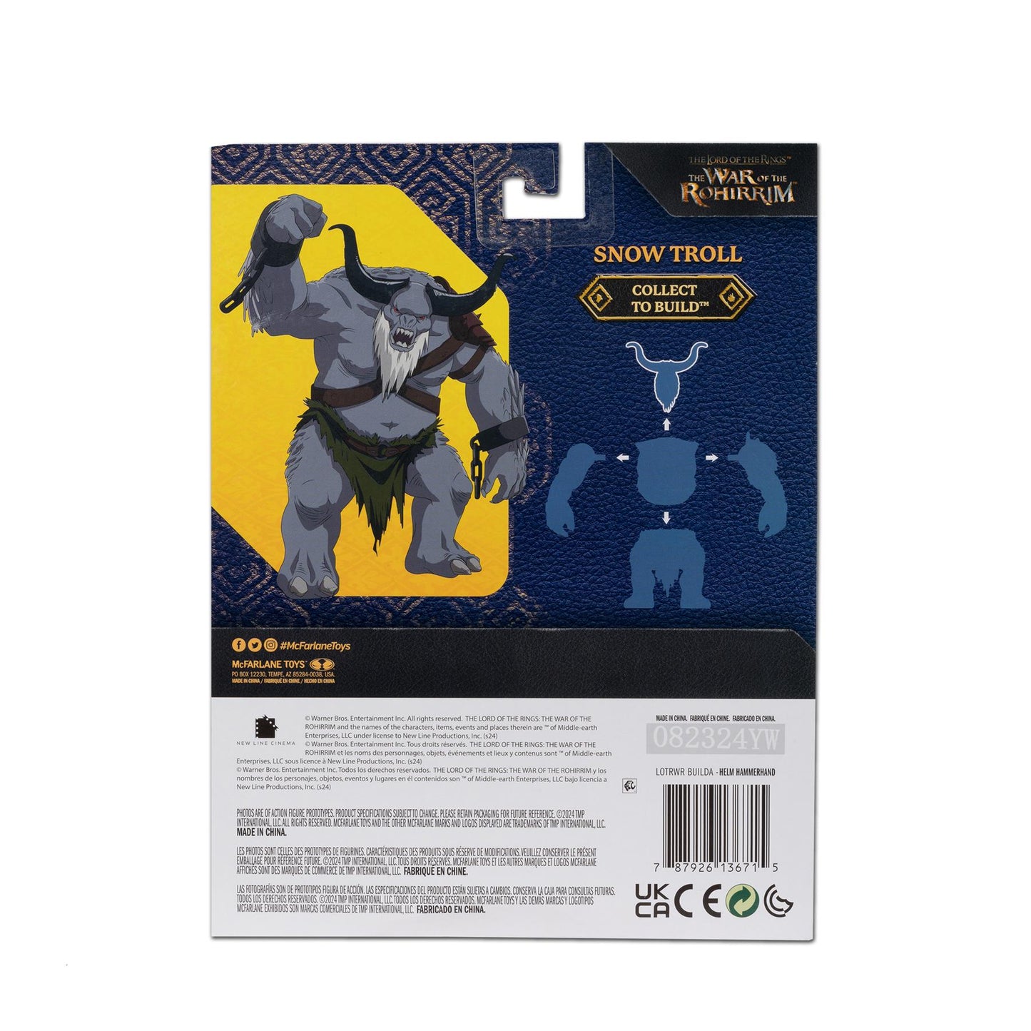 Lord of the Rings Rohirrim Helm BOF Action Figure by McFarlane Toys