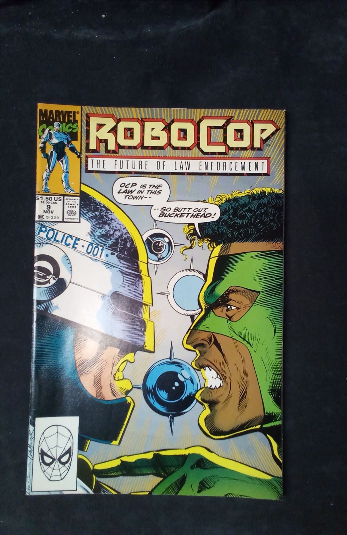 RoboCop #9 Direct Edition 1990 marvel Comic Book