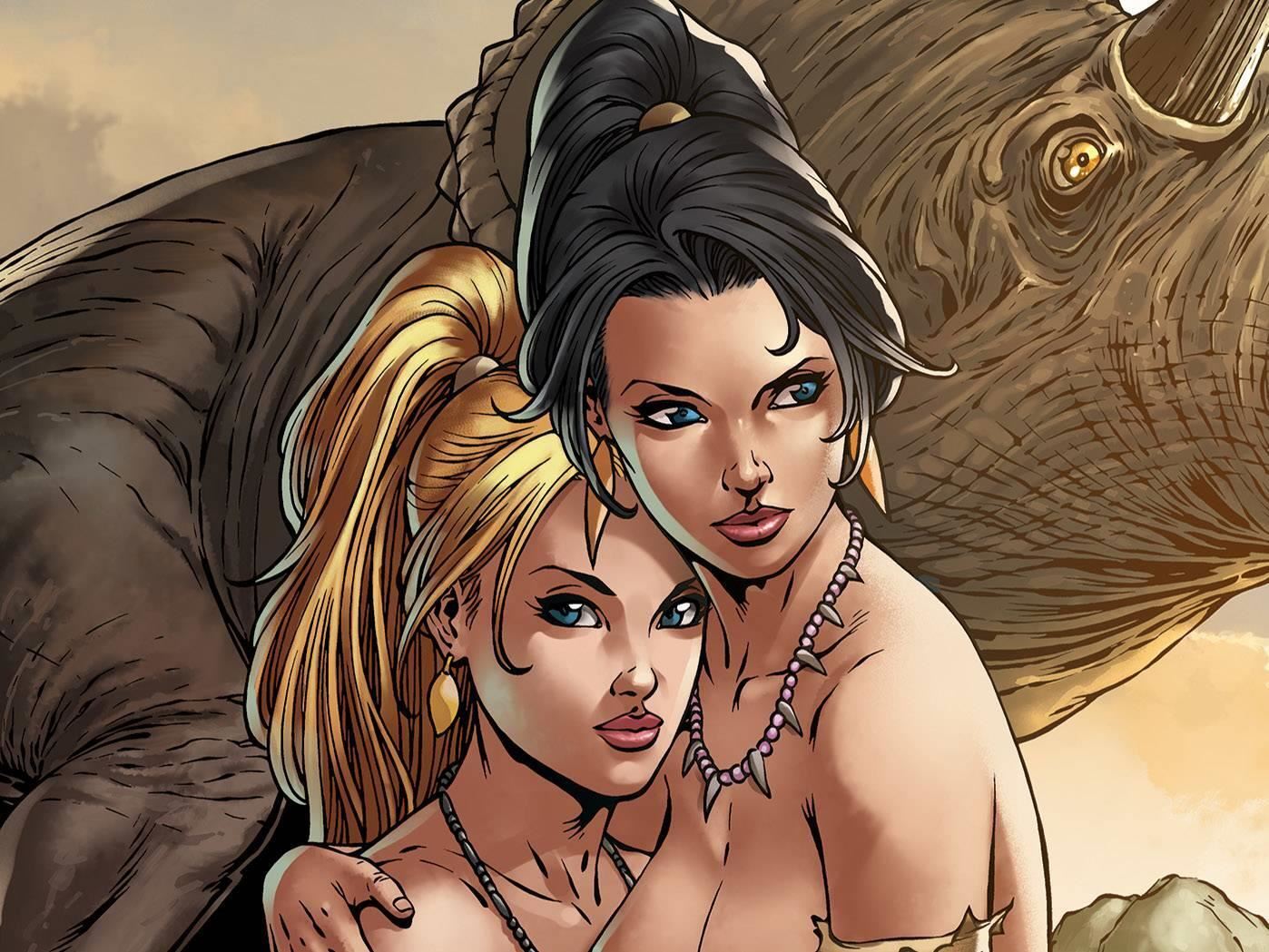 Jungle Fantasy Vixens Sirens Nude Bag Set (3ct) Boundless Comics Comic Book  Comic Book