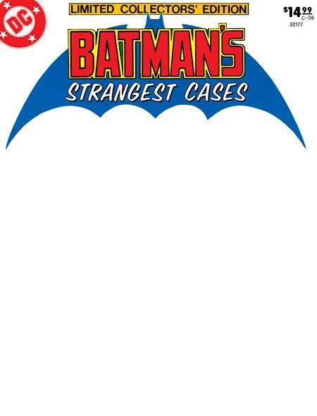 Limited Collectors Edition #59 Batmans Strangest Cases Facsimile Edition Cvr C Blank Var  DC Comics Comic Book