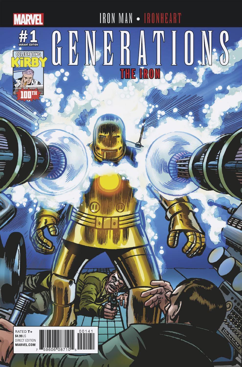 Generations Iron Man & Ironheart #1 Kirby 100 Var (Kirby 100 Var) Marvel Comics Comic Book
