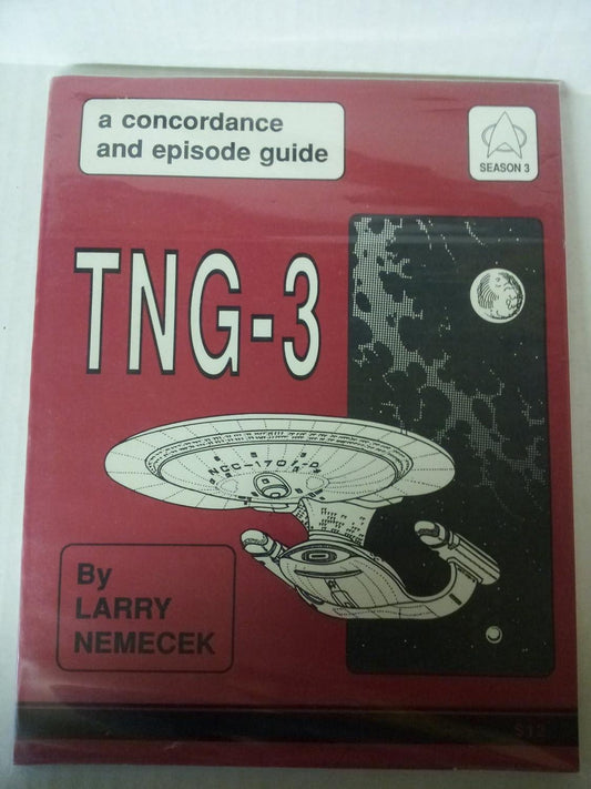 TNG-3 (A concordance and episode guide. A Guide to the third season of "Star Trek: The Next Generation".) [Paperback]