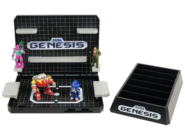 Console Heroes Sega Genesis Supervillain Boss Bundle Playset with Cartridge Storage Tray by Console Heroes