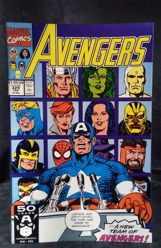 The Avengers #329 1991 Marvel Comics Comic Book