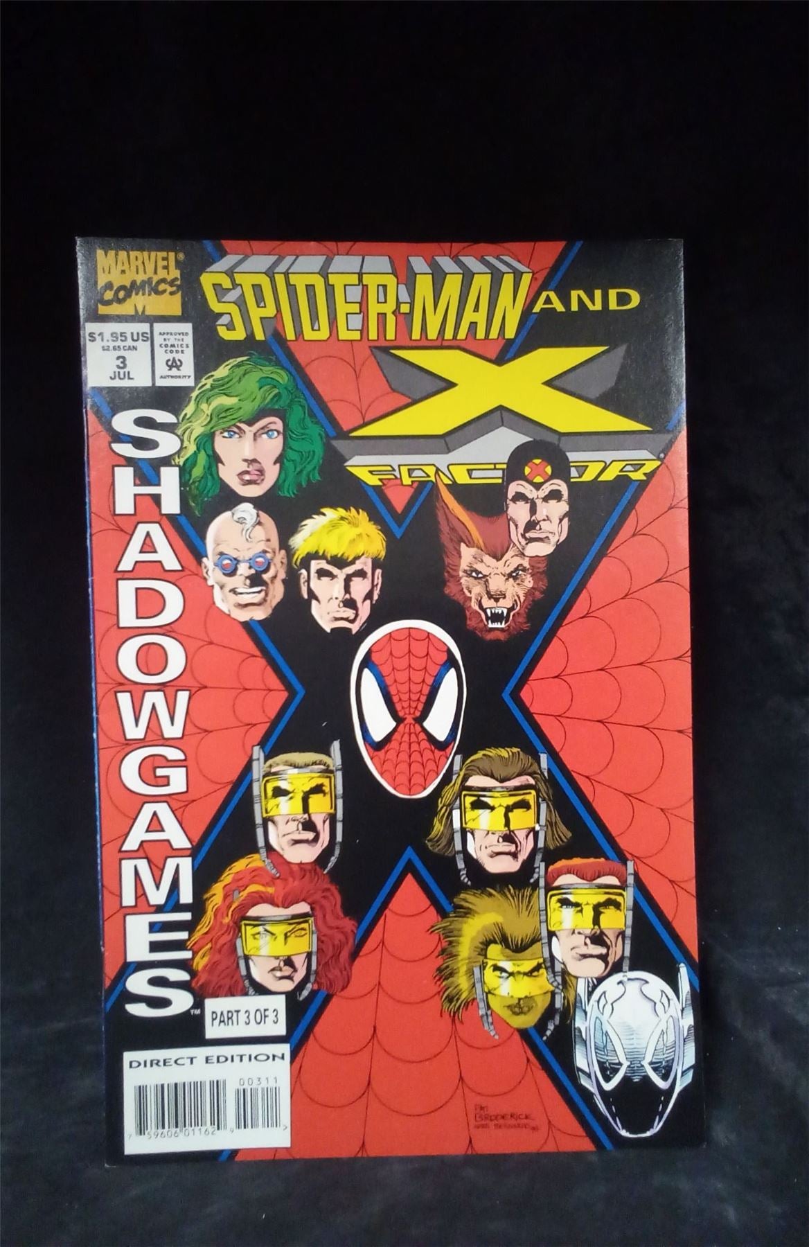 Spider-Man and X-Factor: Shadowgames #3 1994 Marvel Comics Comic Book