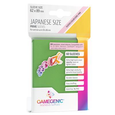 PRIME Japanese Sized Sleeves - Green TCG Gamegenic